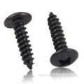 Black button head self tapping metal screws